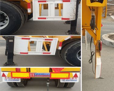 Yuntuo brand automobile CYL9402TWY Transport semi-trailer of dangerous goods tank frame