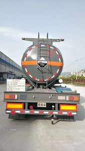 Minjiang brand automobiles YZQ9400GFW Tank transport semi-trailer for corrosive substances