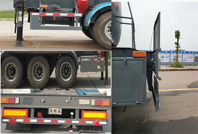 Minjiang brand automobiles YZQ9400GFW Tank transport semi-trailer for corrosive substances