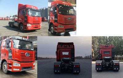 Jiefang Automobile CA4250P66K2T1E5 Flat head diesel semi-trailer tractor