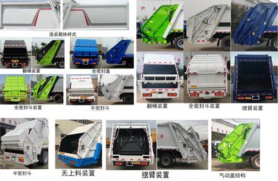 Zhongda Wei brand automobiles CFY5071ZYS6EQ Compressed garbage truck