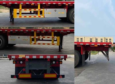 Zhongshun Guangxin brand automobiles HGX9400TPB Flat transport semi-trailer