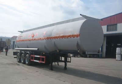 Huachang brand automobiles QDJ9407GHYA Chemical liquid transportation semi-trailer