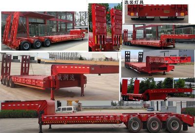 Shengyun brand automobile SRD9400TDPXZ Low flatbed semi-trailer