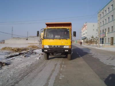 Jinyou  JY3258P1K2T1 6 × 4 flat head diesel dump truck