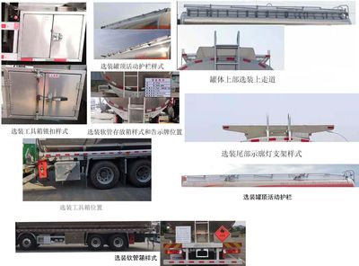 Zhongcheng Tongda brand automobiles CLE5323GYYFA1 Aluminum alloy oil tanker