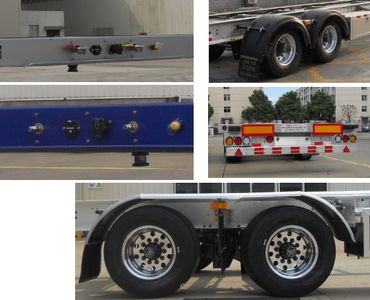 Shengtong brand automobile CSH9353TJZ Aluminum alloy container transport semi-trailer