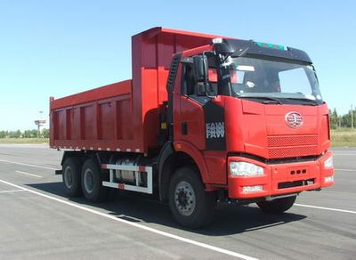 Jiefang Automobile CA3250P67K24L2T1E Flat head diesel dump truck