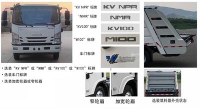 Shangjia  HA5080ZYSQ6 Compressed garbage truck