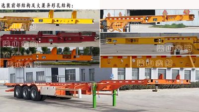 Xinyangda brand automobiles LXY9400TWYE Transport semi-trailer of dangerous goods tank frame