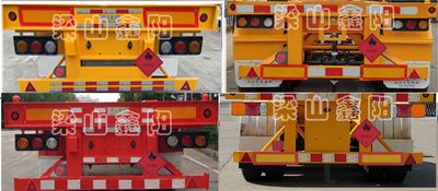 Xinyangda brand automobiles LXY9400TWYE Transport semi-trailer of dangerous goods tank frame