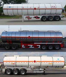 Kaile  AKL9409GRY Aluminum alloy flammable liquid tank transport semi-trailer