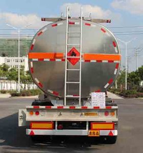 Kaile  AKL9409GRY Aluminum alloy flammable liquid tank transport semi-trailer