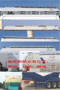 Jianghuai Yangtian  CXQ9409GFLB Low density powder material transportation semi-trailer