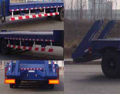 Huanli  HLZ9400TDP Low flatbed semi-trailer