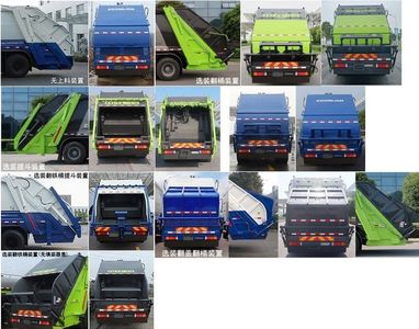 Zhonglian Automobile ZBH5250ZYSLZE6 Compressed garbage truck