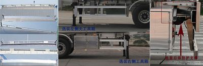 Shengrun  SKW9400GRYL1 Aluminum alloy flammable liquid tank transport semi-trailer