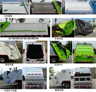 Yuanda  SCZ5072ZYS6 Compressed garbage truck