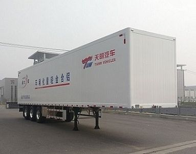 Tianming  TM9400XXYAL1 Aluminum alloy box transport semi-trailer