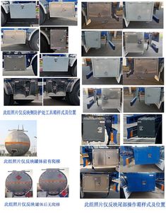 Tonghua  THT9401GRYDT49A Aluminum alloy flammable liquid tank transport semi-trailer