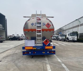 Tonghua  THT9401GRYDT49A Aluminum alloy flammable liquid tank transport semi-trailer