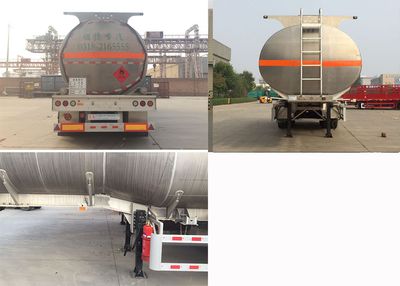 Chuanteng  HBS9400GYY Aluminum alloy oil transport semi-trailer