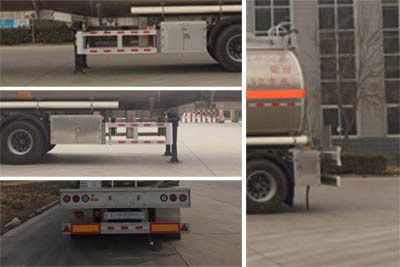 Chuanteng  HBS9400GYY Aluminum alloy oil transport semi-trailer