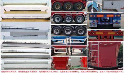 Shuyue  DSY9400GSJ Dry mixed mortar transportation semi-trailer