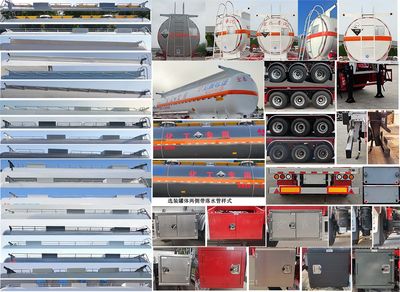 Zhengkang Hongtai brand automobiles HHT9409GFW Tank transport semi-trailer for corrosive substances