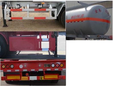 Zhengkang Hongtai brand automobiles HHT9409GFW Tank transport semi-trailer for corrosive substances