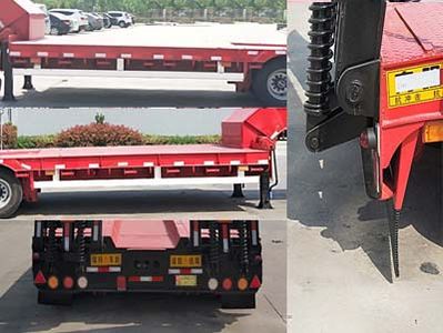 New Hongdong brand automobiles LHD9371TDP Low flatbed semi-trailer