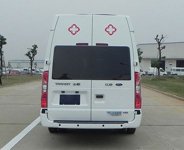 Jiangling Quanshun brand automobiles JX5048XJHML26 ambulance