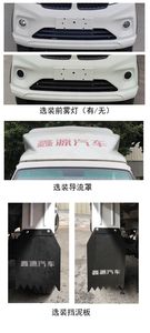 Xinyuan brand automobiles JKC5031CCYD6X1 Grate type transport vehicle