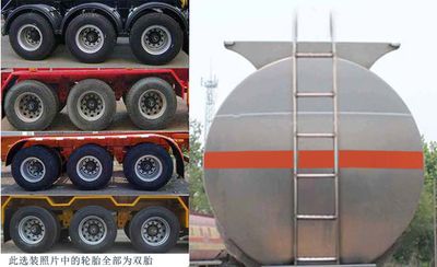 Jingyanggang  SFL9400GRYL Aluminum alloy flammable liquid tank transport semi-trailer