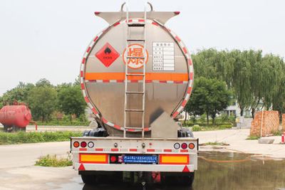 Jingyanggang  SFL9400GRYL Aluminum alloy flammable liquid tank transport semi-trailer