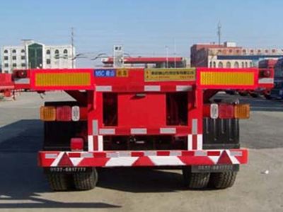 Mengshan  MSC9403ZZXP Flat dump semi-trailer