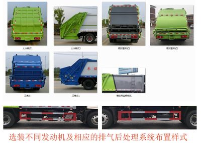 Chuyun  EZW5160ZYSD6 Compressed garbage truck