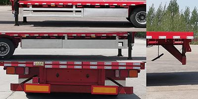 Hongsheng Yejun brand automobiles HSY9404TDP Low flatbed semi-trailer