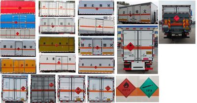 Zhuanli  ZLC5100XRQE6 Flammable gas box transport vehicle