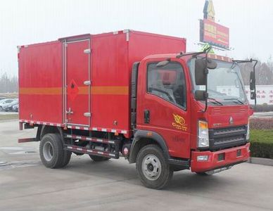 Haowo  ZZ5107XRQG421CE1 Flammable gas box transport vehicle