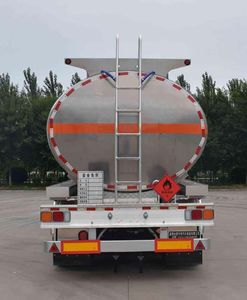 Jinbi  PJQ9403GRYL Aluminum alloy flammable liquid tank transport semi-trailer