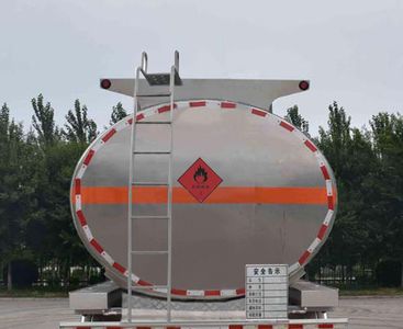 Jinbi  PJQ9403GRYL Aluminum alloy flammable liquid tank transport semi-trailer