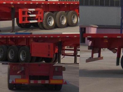 Jinlong Dongjie brand automobiles TDJ9370ZZXP Flat dump semi-trailer