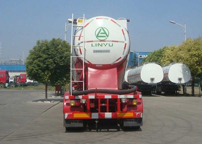 Lingyu  CLY9401GFL1 Medium density powder material transportation semi-trailer