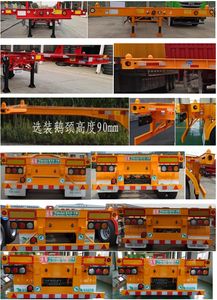 Tianjun Dejin brand automobiles TJV9351TJZJ Container transport semi-trailer