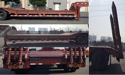 Hanqi  HYR9350TDP Low flatbed semi-trailer