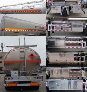 Ruijiang  WL9407GYYE Aluminum alloy oil transport semi-trailer