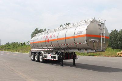 Yongqiang  YQ9408GYYCT2 Aluminum alloy oil transport semi-trailer