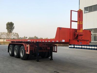 Huachengda brand automobiles CHT9401ZZXP Flat dump semi-trailer