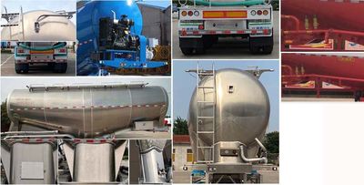 Tongyada  CTY9400GFLLF Aluminum alloy medium density powder material transportation semi-trailer